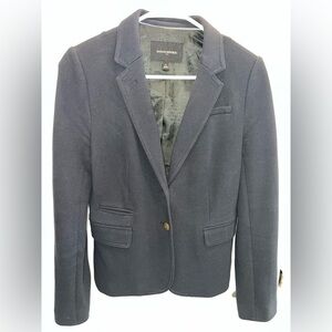 Banana Republic Dark Navy Textured Blazer